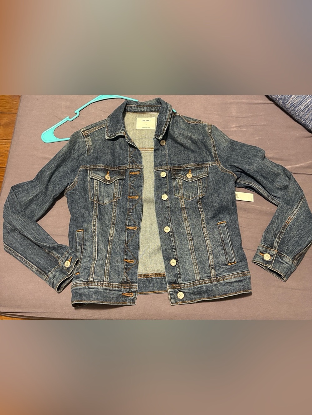 Old Navy Blue Women’s Denim Jacket - Button Front Jean Jacket
